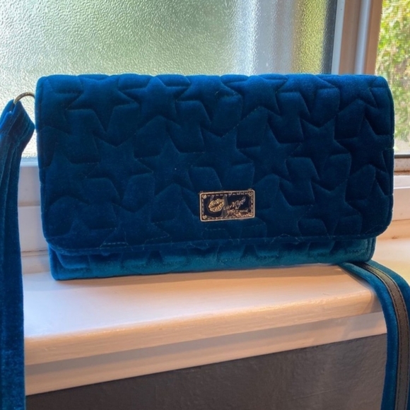 Blue Star Velvet Purse - Picture 2 of 12